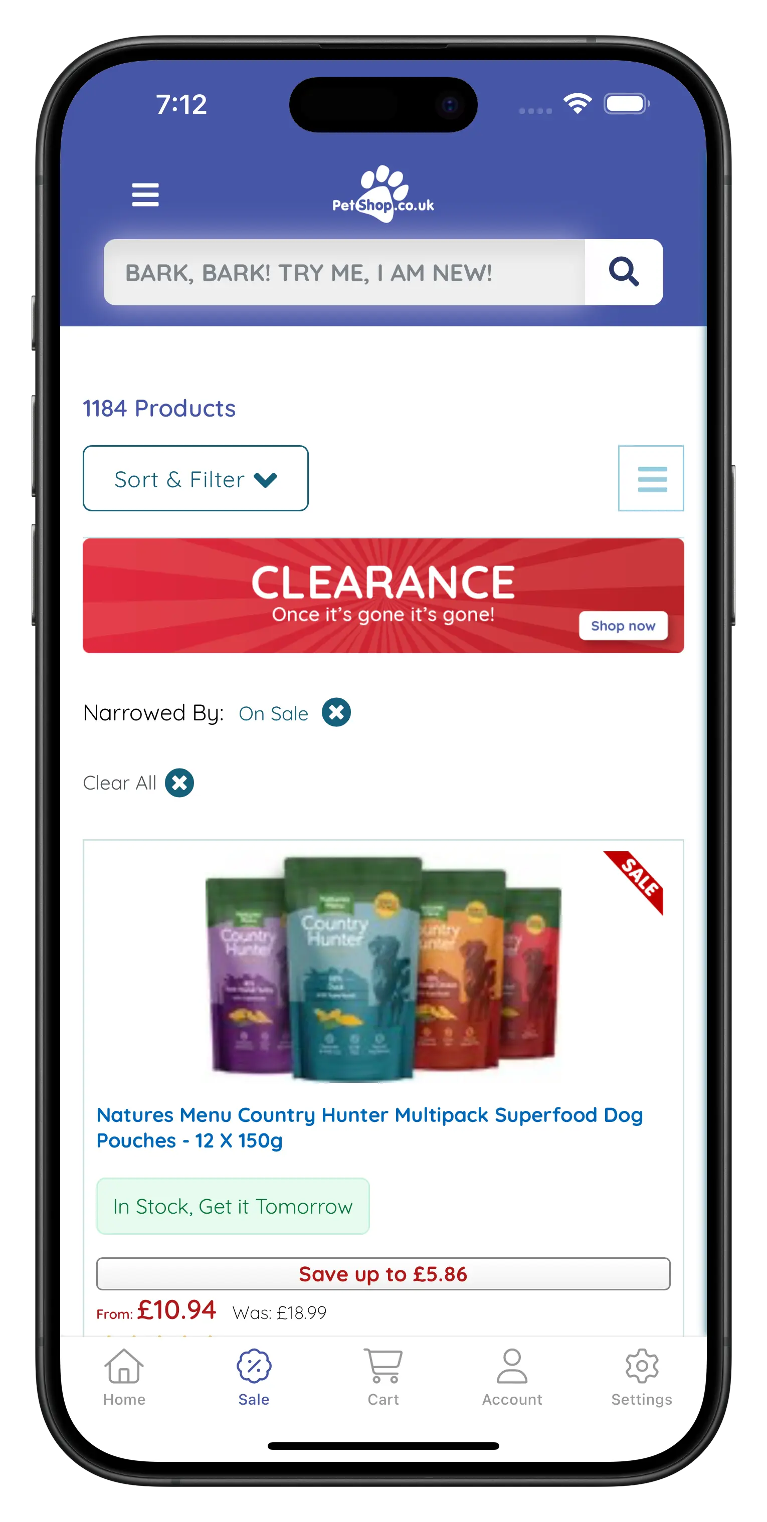 PetShop.co.uk app preview