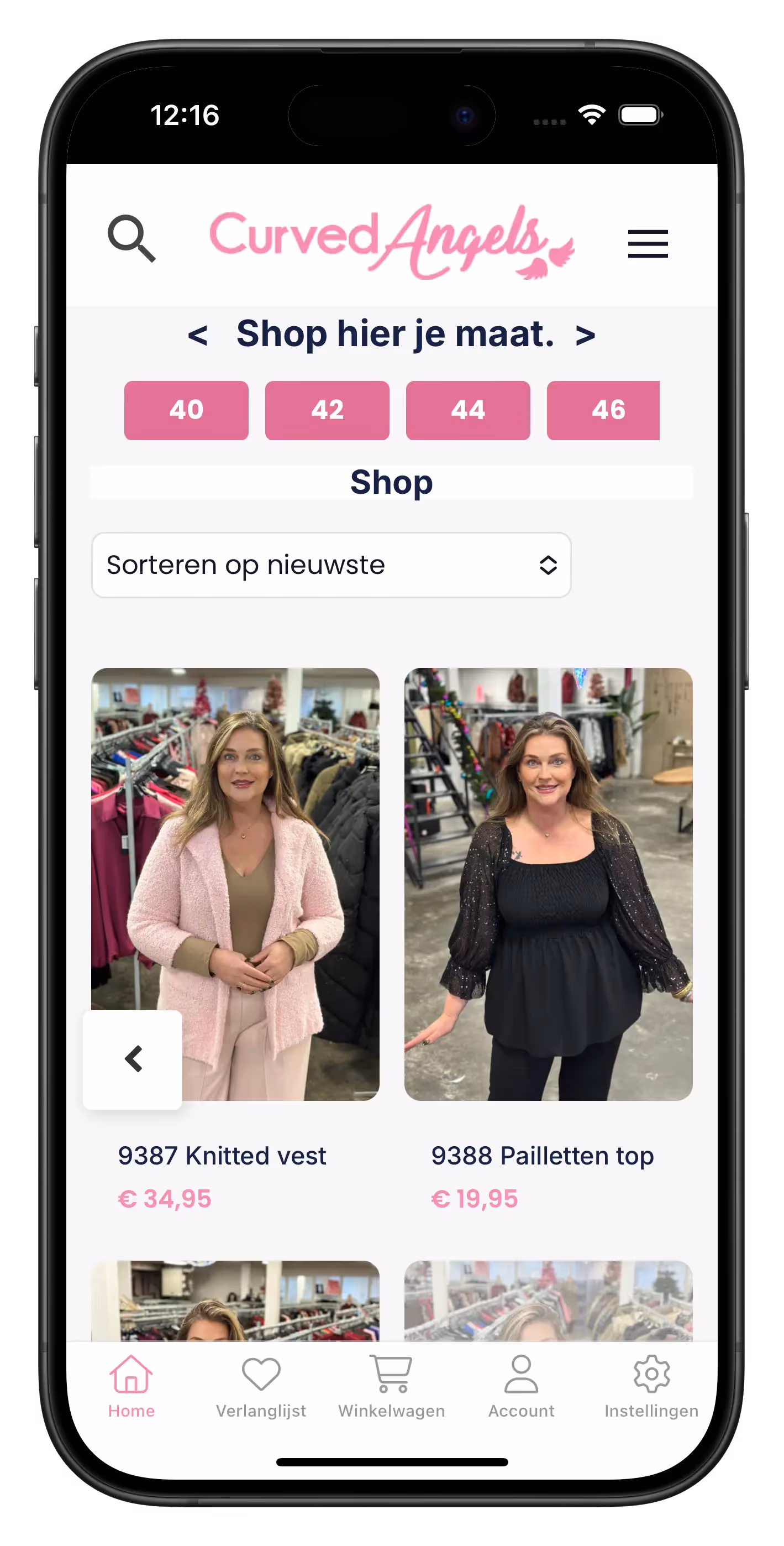 curvedangels.nl app screenshot